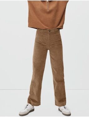 EVERLANE Relaxed Straight Corduroy Brown Size 12